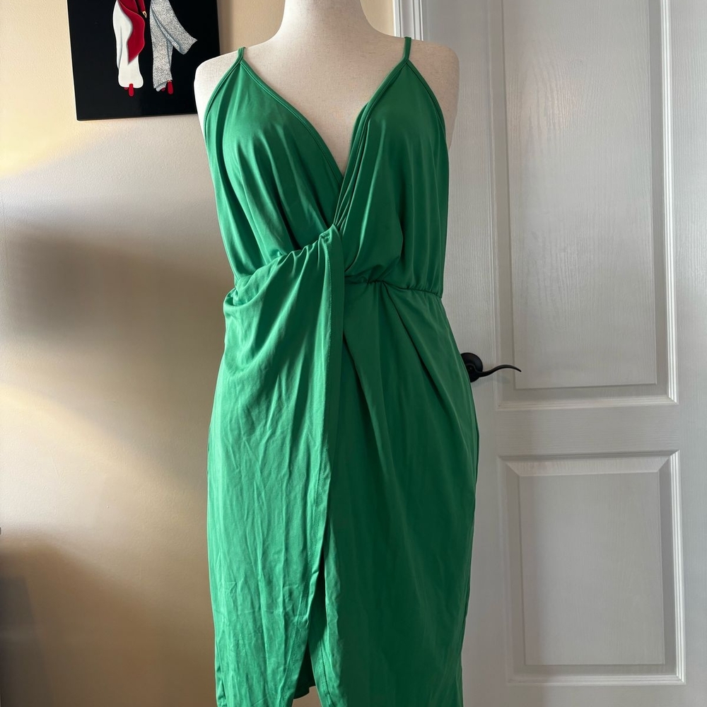 Green Wrap Dress